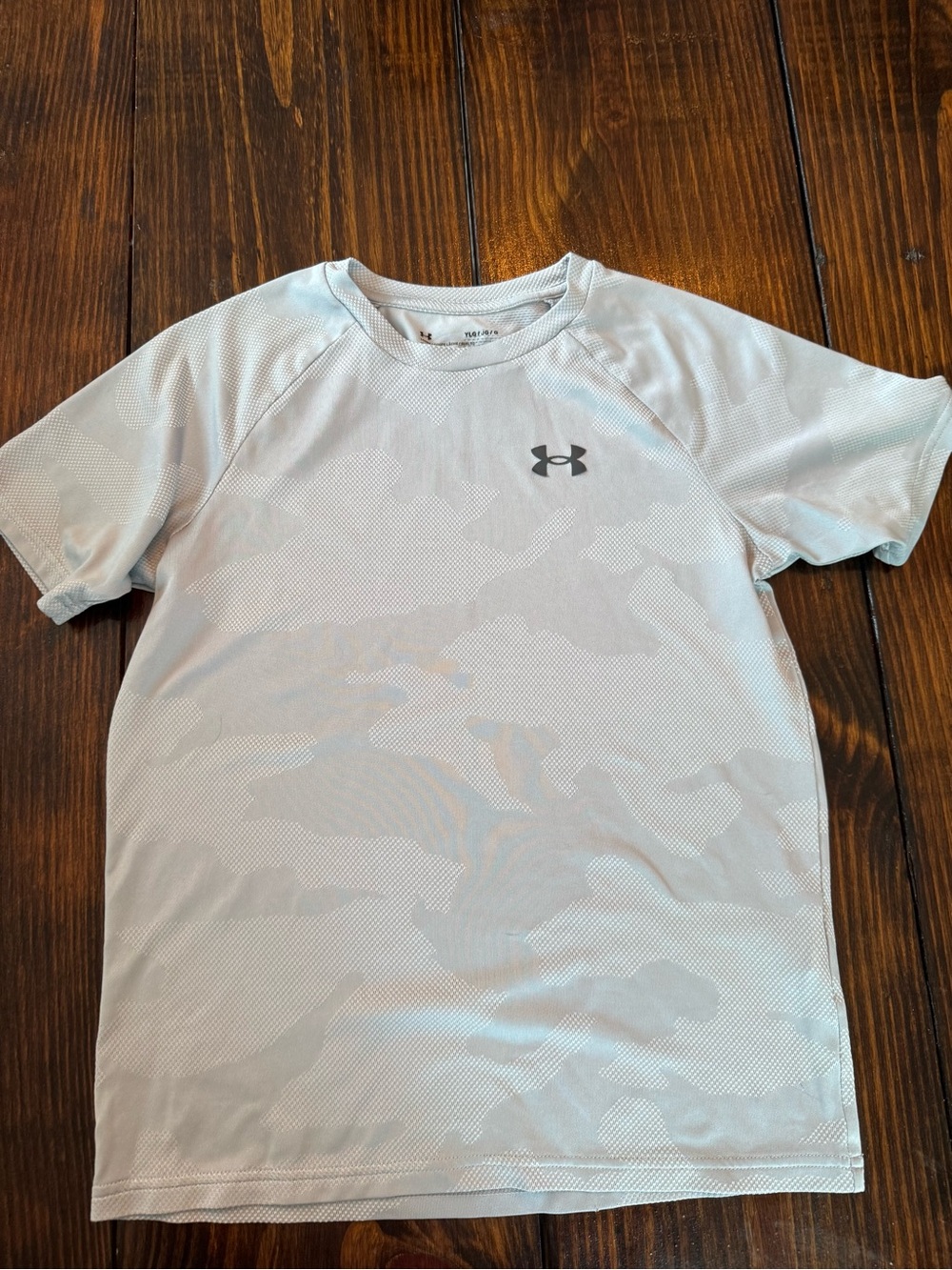 Under Armour White Light Gray Camo Short Sleeve Performance Tee
